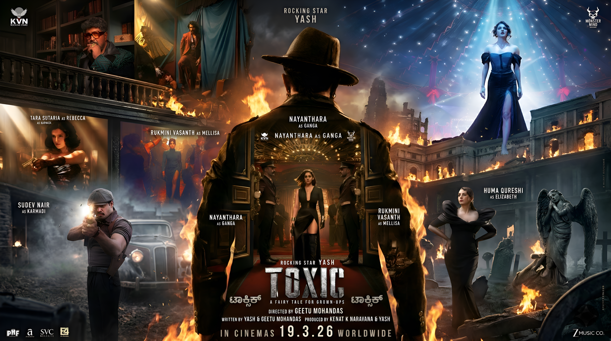 Rocking Star Yash as Raya and Ticket in Toxic: A Fairy Tale for Grown-Ups