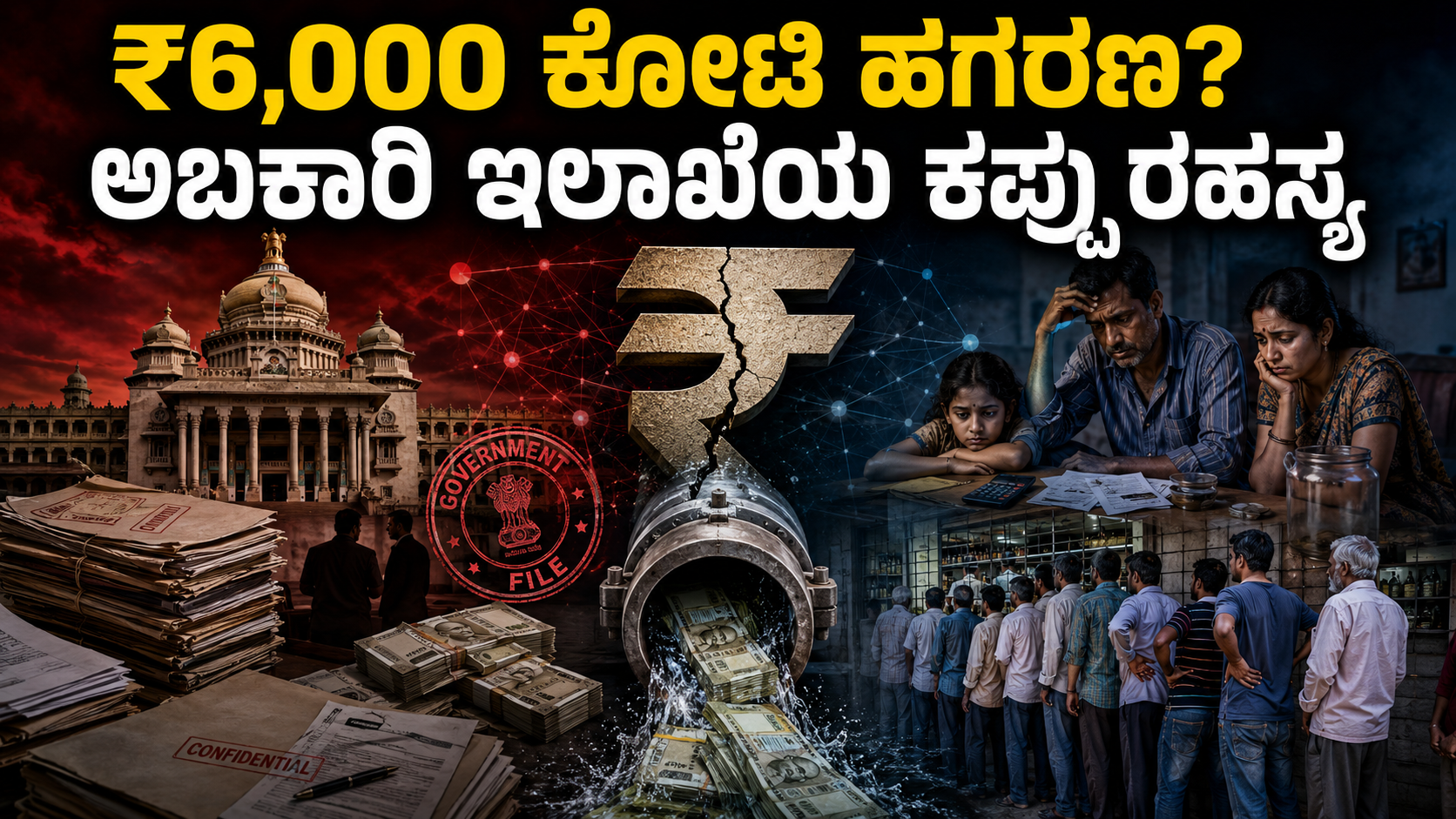Karnataka Excise Scam investigation showing liquor licenses corruption allegations and political controversy